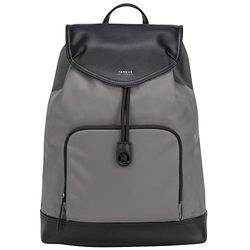 Targus Sac à dos Newport Drawstring 17 L, Sac pour ordinateur portable jusqu'à 15" pouces avec compartiment spécial, Sac étanche avec pochettes zippées – Gris, TSB96404GL