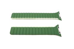 System-S Bracelet 42 44 45 49 mm en silicone flexible magnétique pour Apple Watch Smartwatch Vert citron, Vert/citron vert, Eine Grösse