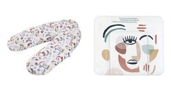 Omvårdnad kuddset Multi+bred modern konst, flerfärgad
