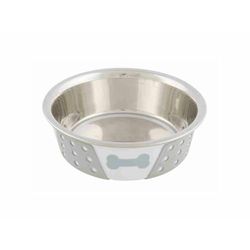 Trixie Ciotola in acciaio INOX per cani, colore: bianco