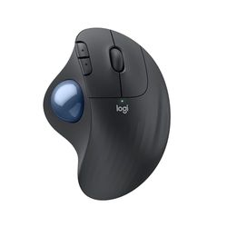 Logitech ERGO M575S mouse trackball wireless, mouse ergonomico wireless con Bluetooth e dongle crittografato, controllo comodo con il pollice, tracciamento preciso e fluido, per PC/Mac - Grafite