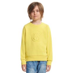 Inter Embossed Collection Sweat col Rond Adulte Unisexe, Jaune, 8 Anni