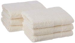 De Witte Lietaer Collection H Lot de 6 Serviettes Coton Ivoire 50 x 100 cm
