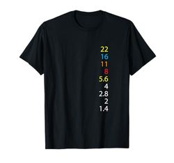 Fotografia Camicia F-Number Apertura Valore Camera Regalo Maglietta
