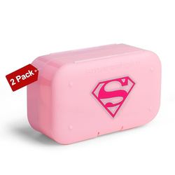 Pill Box Organizer, 2-pack - DC Supergirl Negro