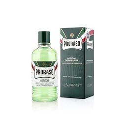 Proraso Lozione Dopobarba Rinfrescante Formato Professionale - 1 Pz, Olio Di Eucalipto, Mentolo, Hamamelis, Verde, 400 Millilitro