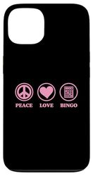 Pace Amore E Bingo Semplice Bingo Grafica Di Base Custodia per iPhone 13