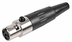 Pulse PLS00218 Mini-XLR uttag, i rad, 4 stift