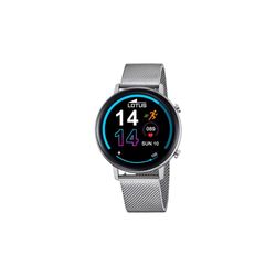 LOTUS Reloj Hombre 50040/1 Smartwatch Caja de Aleacion de Zinc Plateado Correa de Acero Inoxidable 316l Plateado