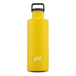 Esbit Drinkfles Sculptor, roestvrij staal, BPA-vrij, zwart, zilver en meer, 0,75 l & 1 l, school, water, fiets, sport