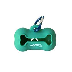 AQPET Distributeur en silicone sacs hygiéniques pour animaux de compagnie - Sacs compostables inclus