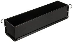 Paderno Form Pate, pastejform lång uni mini med gångjärn för patéskorpa, diskmaskinssäker, 35 cm, svart