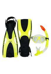 Hanifaru Kit de plongée Adulte Unisexe, Noir, L-XL