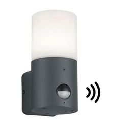 WatioWave Applique da parete in alluminio anTRACITA SENSORE HOOSIC E27 IP44