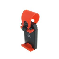 Silica dmi086 – Supporto per Volante Auto Smartphone Universale, Colore: Rosso/Nero