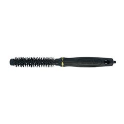 Olivia Garden Ceramic + Ion Brosse Thermale Ronde Diamètre 15mm Noire - Antistatique, Tourmaline-Ion, Poils en Nylon