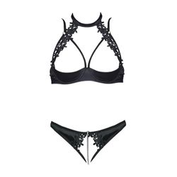 Cottelli Lingerie Shelf Lifting Set Black 80B/M