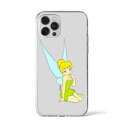 ERT GROUP mobiltelefonfodral för Iphone 12 PRO MAX originalt och officiellt licensierat Disney mönster Tinker Bell 005 optimalt anpassad till formen på mobiltelefonen, gedeeltelijk transparant