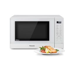 Panasonic NN-GT45KWSUG Forno a Microonde con Grill e Piatto Rotante in Vetro, 31L, 1000W, Tecnologia Inverter, 24 Programmi Automatici, Turbo Defrost, 7 Livelli di Potenza, Timer, Display LED, Bianco