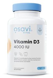 Osavi Vitamin D3 4000 IU – 120 Softgels | Supports Immune Function | Bone Health | Muscle Function and Calcium Absorption | Contains Quali®–D | Derived from Natural Lanolin and MCT Oil from Coconut