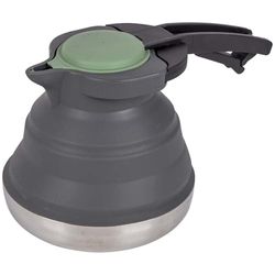 Bo-Camp - Bouilloire - Pliable - 1,2 litre - Silicone/Inox - Gris