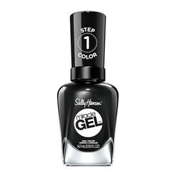 Sally Hansen Miracle Gel, Blacky O, Gel-Like Nail Polish, NO UV Light Required, Chip-Resistant, Long Lasting - Up to 8 days, Easy to Use, Salon Quality Results, Vegan Formula, 14.7ml