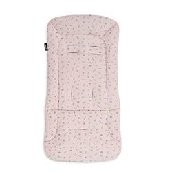 hauck Colchoneta Universal para Sillas de Paseo y Carros, Cojin Carro Bebe, Cojín Silla de Paseo, Algodón Transpirable, Flores Rosé