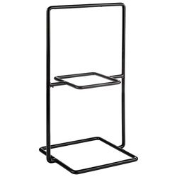 APS 33304 PERFECTO SMALL Présentoir de buffet à 2 niveaux en métal Noir 23 x 19 cm Hauteur 40,5 cm