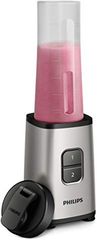 Philips Miniblender Daily Collection - Twee snelheidsstanden - Motor van 350 W - Vaatwasmachinebestendig - Tumbler voor onderweg - Quick clean - Zilver - HR2600/80