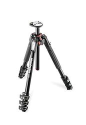 Manfrotto MT190XPRO4 - tripé completo de 4 secções de alumínio, apenas pernas, preto