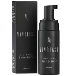 Champú para pestañas y cejas Nanolash 50 ml - champú limpiador para pestañas y cejas, espuma para lavar pestañas y cejas, champú para extensiones de pestañas