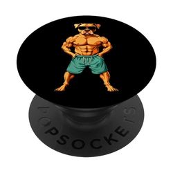 Perros Fitness / Culturismo Perro PopSockets PopGrip Adhesivo