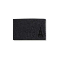 Design Letters Geuine Leather RFID Blocking Personalised Credit Card, Business Card Holder - J