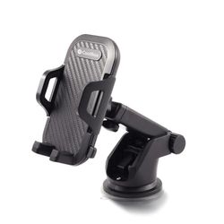 CoolBox cooltelescopic universele houder (mobiele telefoon/smartphone, universeel, passief, zwart, montagebeugel horizontaal/verticaal, magnetisch)