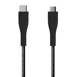 USB 2.0 USB-C naar micro-USB-kabel, 2 m, 3 A, ondersteunt snel opladen en gegevensoverdracht.