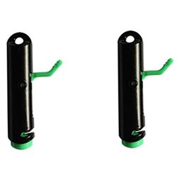 Krazywolf Pressure-Lock Chiusura a Pressione Snap, Nero, 2 inch