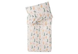Jollein Jungle Jambo Kinderbeddengoed, 100 x 140 cm, 100% katoen, Oeko-Tex gecertificeerd, babybeddengoed met kussensloop, beddengoedset