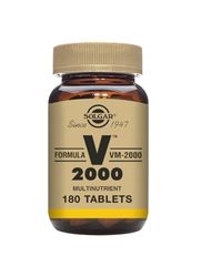 Solgar Formula VM-2000 Tablets - 180 tablets - Multivitamin and Mineral Formula for Daily Vitality - With Vitamins A, C & E - Fights Stress and Fatigue - Vegan