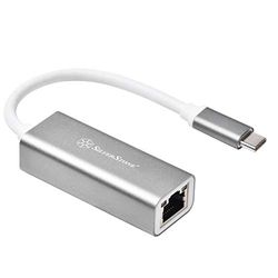SilverStone SST-EP13C - Gigabit Ethernet Netzwerk-Adapter von USB 3.1 Typ C - Grau