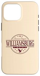 Williamsburg Virginia - Williamsburg VA Label Case for iPhone 16 Pro Max