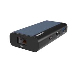 Hub USB C 4 in 1 - Marmitek USB-C Hub 4 - Adattatore USB-C HDMI 2.0 - Docking Station USBC (HDMI, USBC, USB-A, Ethernet RJ45 - Compatibile con iPhone 15, MacBook, iPad Pro, Surface, Galaxy S24-USB 3.2