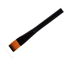 Eulenspiegel 434116 - Pinceau plat, taille 32, noir, kit de maquillage, carnaval, fête à thème