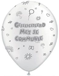 Folat - Communie Ballonnen Parelwit - 30cm