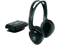 Trevi FRS 1240, Cuffie Wireless Stereo Ideali per TV e Sistemi HiFi, Cuffie Wireless Leggere e Confortevoli, 12 Metri Portata, Alimentatore Base in Dotazione, Peso 120 Grammi