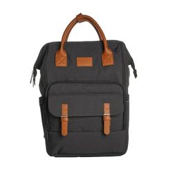Thermobaby - Luiertas ESCAPADE - Luierrugzak voor baby's - Tas met aankleedkussen voor baby jongens en meisjes - Comfortabel - Praktisch voor uitstapjes met baby - Donkergrijs, Grijs, M, Westers