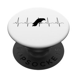 Cuervo Amor Cuervo Mirlo I Love Crows PopSockets PopGrip Adhesivo
