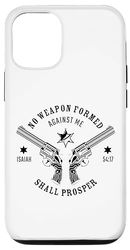 Custodia per iPhone 14 No Weapon Formed Against Me – Isaiah 54:17 Protection Verse