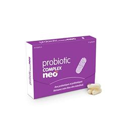 NEO | Complexe Probiotique 15 Capsules Avec Probiotiques | Soutient la flore intestinale et le bien-être | Sans Dérivés du Lait | 9 Souches Probiotiques (megaflora 9) - 1 Comprimé Par Jour, 100 g