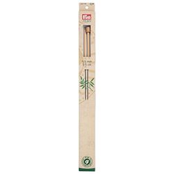 Prym Single-Pointed Knitting Pins Bamboo 33 cm 5.50 mm, Natural, One Size
