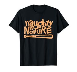 Naughty By Nature – Pastel Orange Logo Camiseta